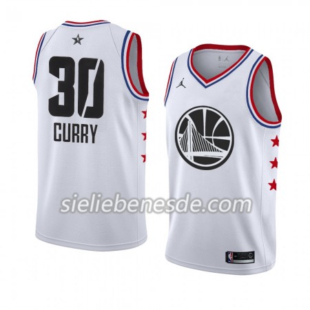 Herren NBA Golden State Warriors Trikot Stephen Curry 30 2019 All-Star Jordan Brand Weiß Swingman